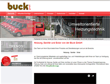 Tablet Screenshot of buckheizung.de